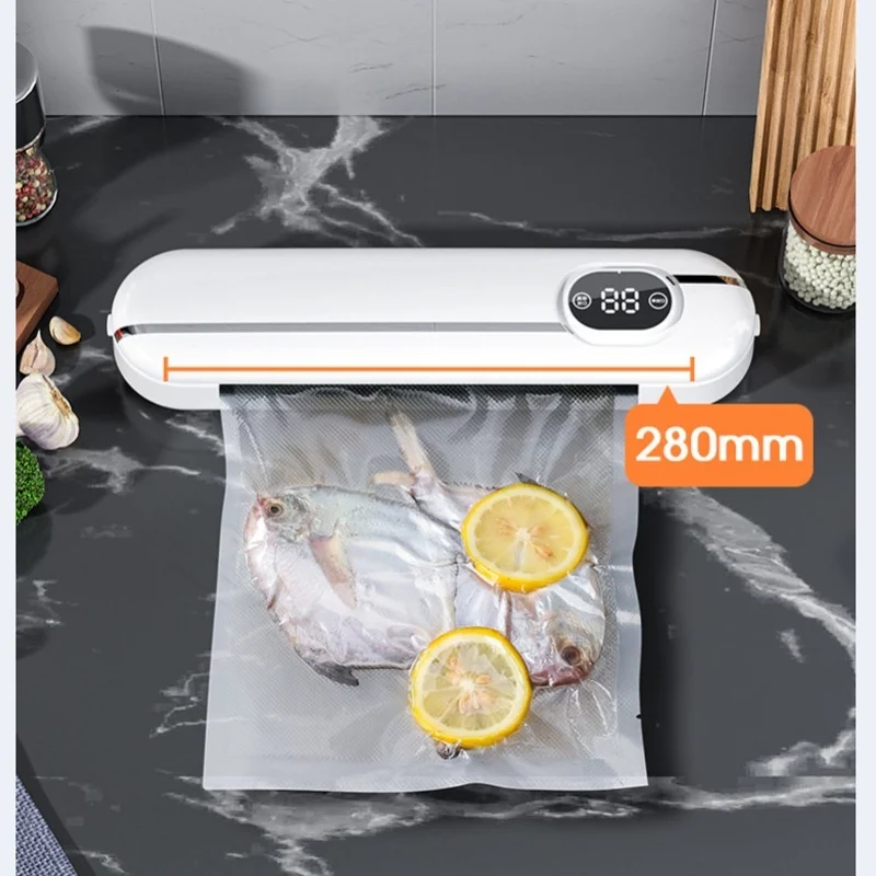 Compact Vacuum Sealer Machine 62Кра for Home Use - High Efficiency Food Preservation System to Keep Food Fresh
