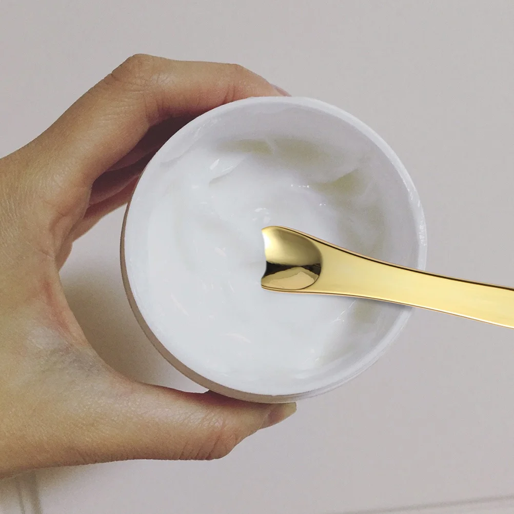 

6Pcs Spoon Set Face Cream Scoop Zinc Alloy Beauty Tool Durable Smooth Travel Size Easy to Clean Face Cream Scoop