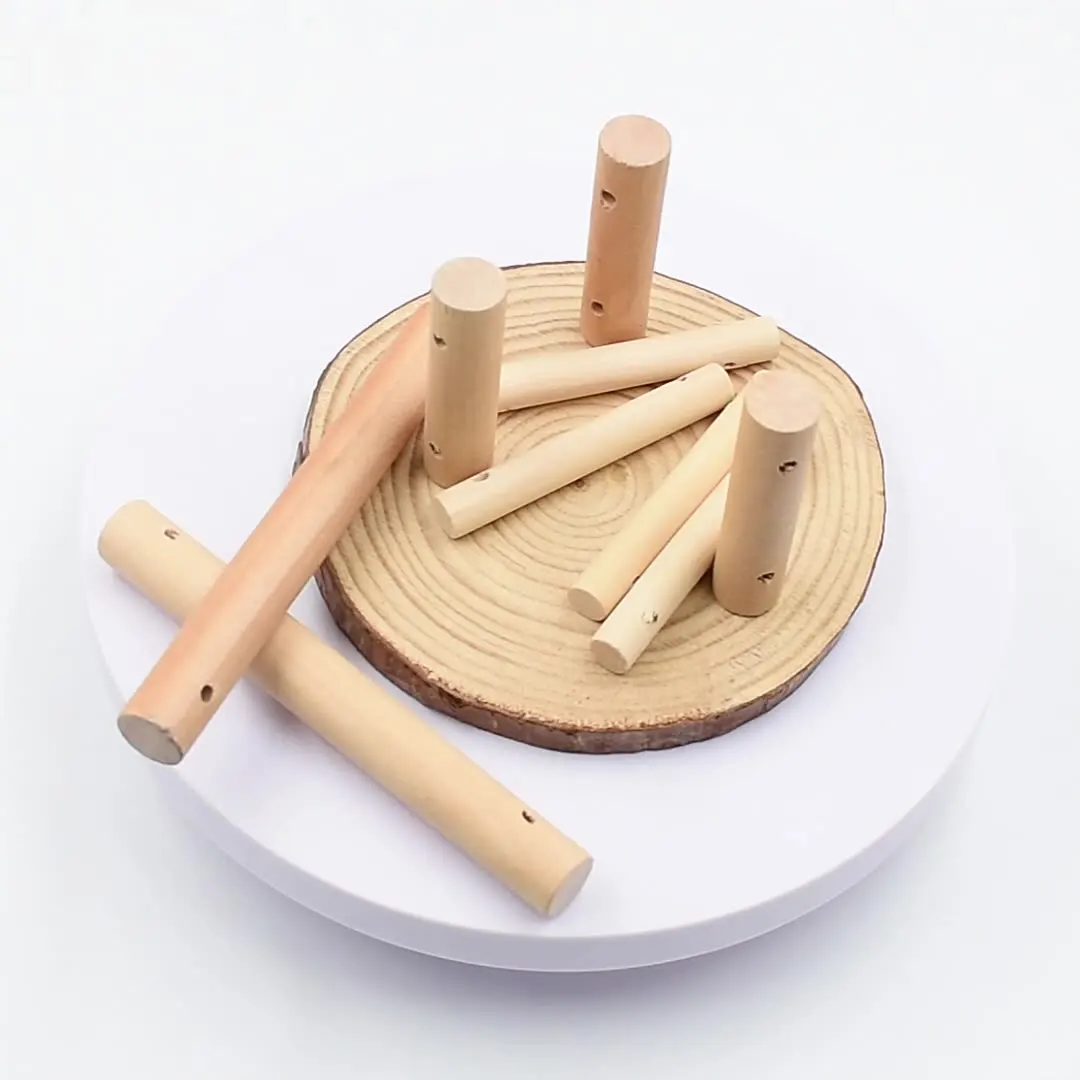 5pcs/lot Birch Doll Clip Hamster Cage Wood Toy DIY Wood Material DIY Hamster Toys for DIY Craft