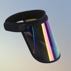 Visiere parasole anti-uv in PVC cappello da sole sportivo regolabile per esercizi di viaggio (multicolore)