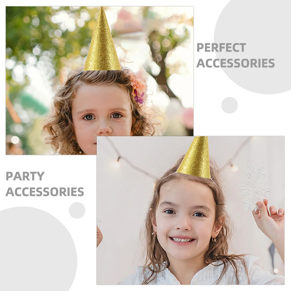

36Pcs Birthday Party Decoration Hats Paper Cone Caps Portable Birthday Hats Kids Party Supplies Festival Headwear