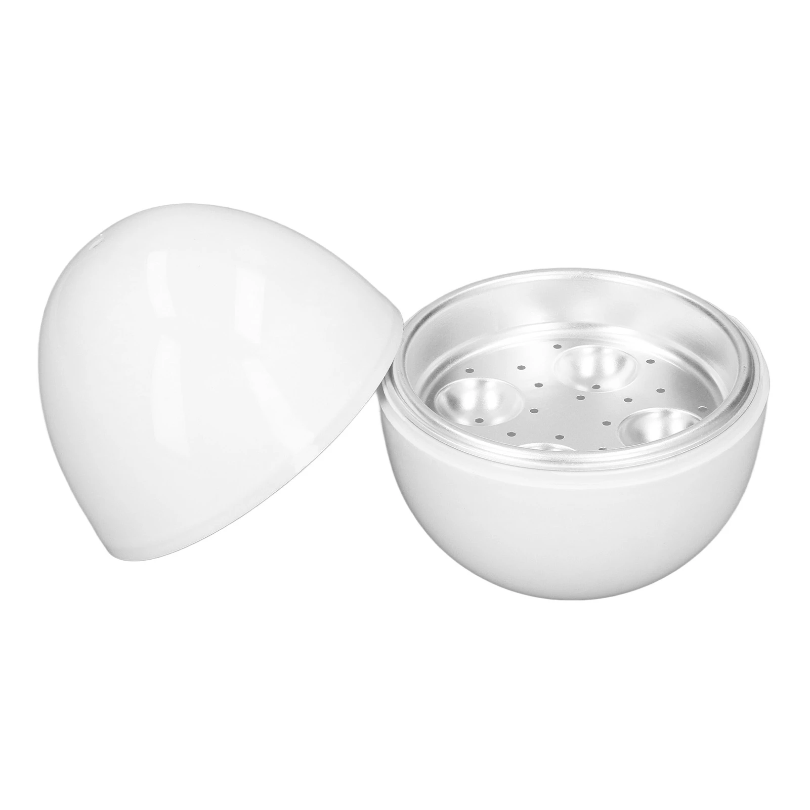 Яйцеварка вкрутую, емкость для 4 яиц, компактный дизайн, АБС-материал, форма яйца, функция микроволновой печи, яйцеварка