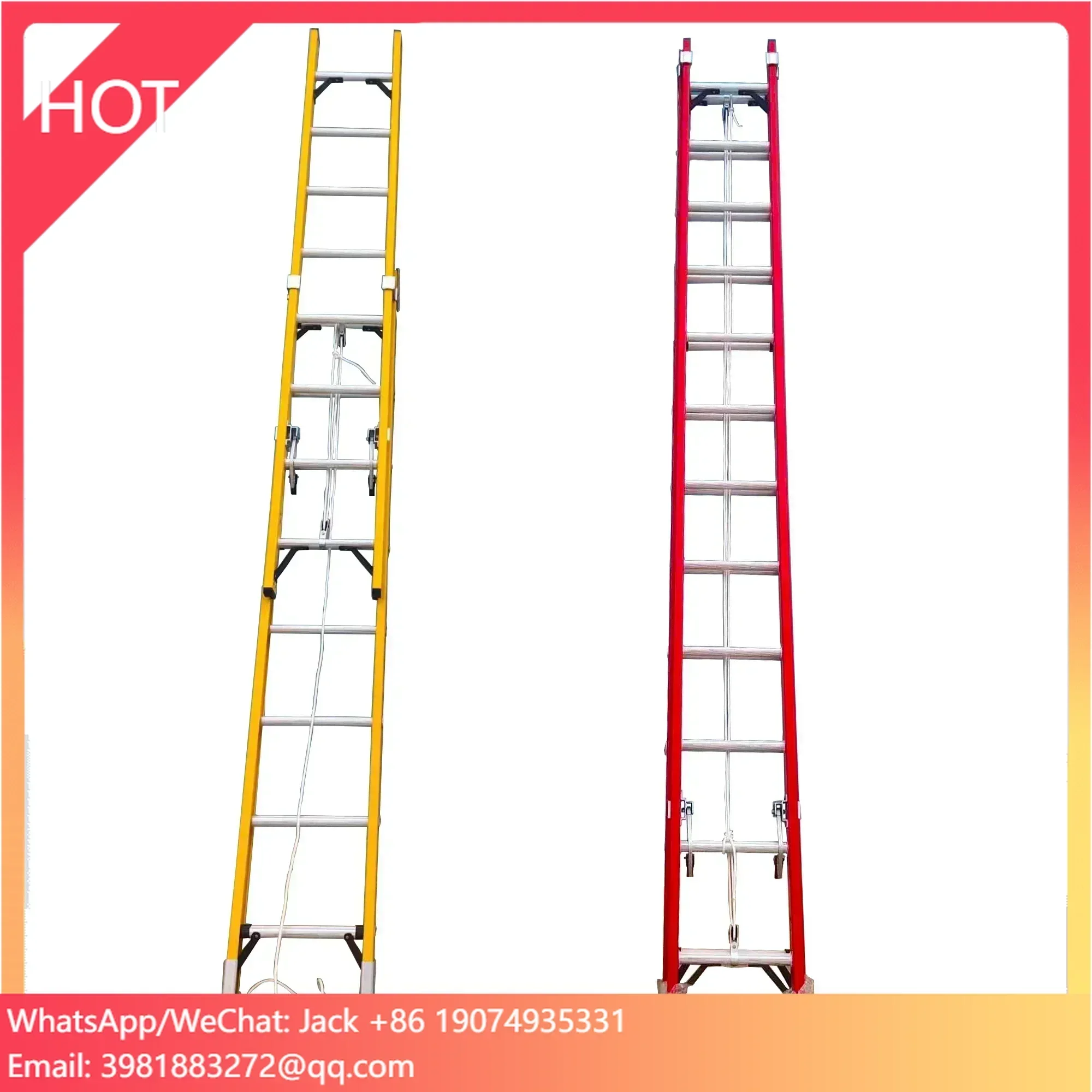 EN131 Step Fiberglass Fire Escape Extension Telescopic Ladder Folding Aluminum Combination  Step Ladders Manufacturers