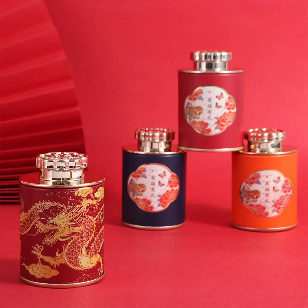 Storage Can Paper Empty Tea Tin Can Portable Mini Tea Canister Small Exquisite Tea Packaging Box Green Black Tea