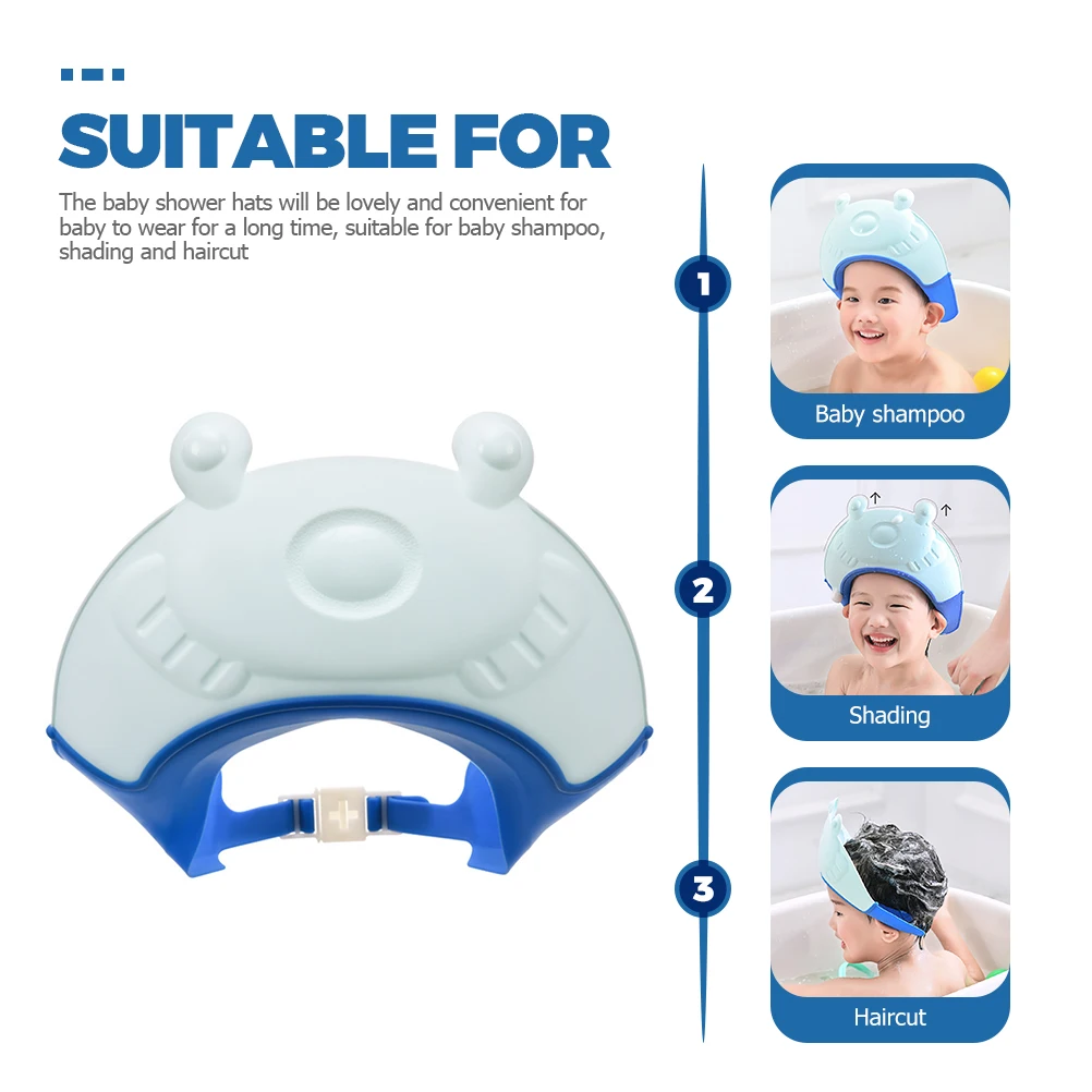 หมวกอาบน้ำเด็กกันน้ำสำหรับล้างผมสำหรับเด็กวัยหัดเดินทารกแรกเกิดเด็กหมวกอาบน้ำแบบยืดหยุ่นสะดวกสบายใช้งานได้อย่างปลอดภัย