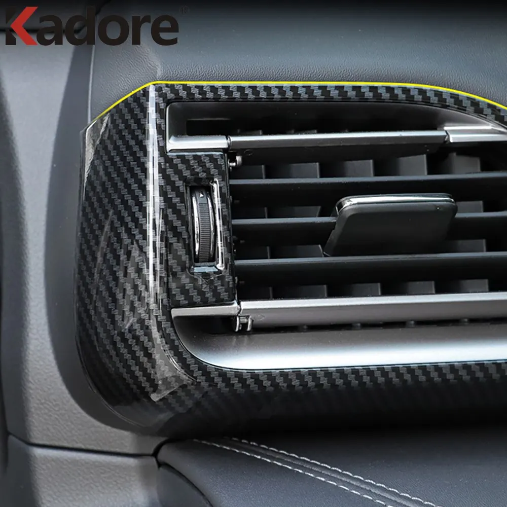 لسوبارو Outback 2020-2024 2025 ABS ألياف الكربون الجانب الأمامي منفذ الهواء غطاء فتحة التهوية إطار الكسوة اكسسوارات السيارات التصميم الداخلي