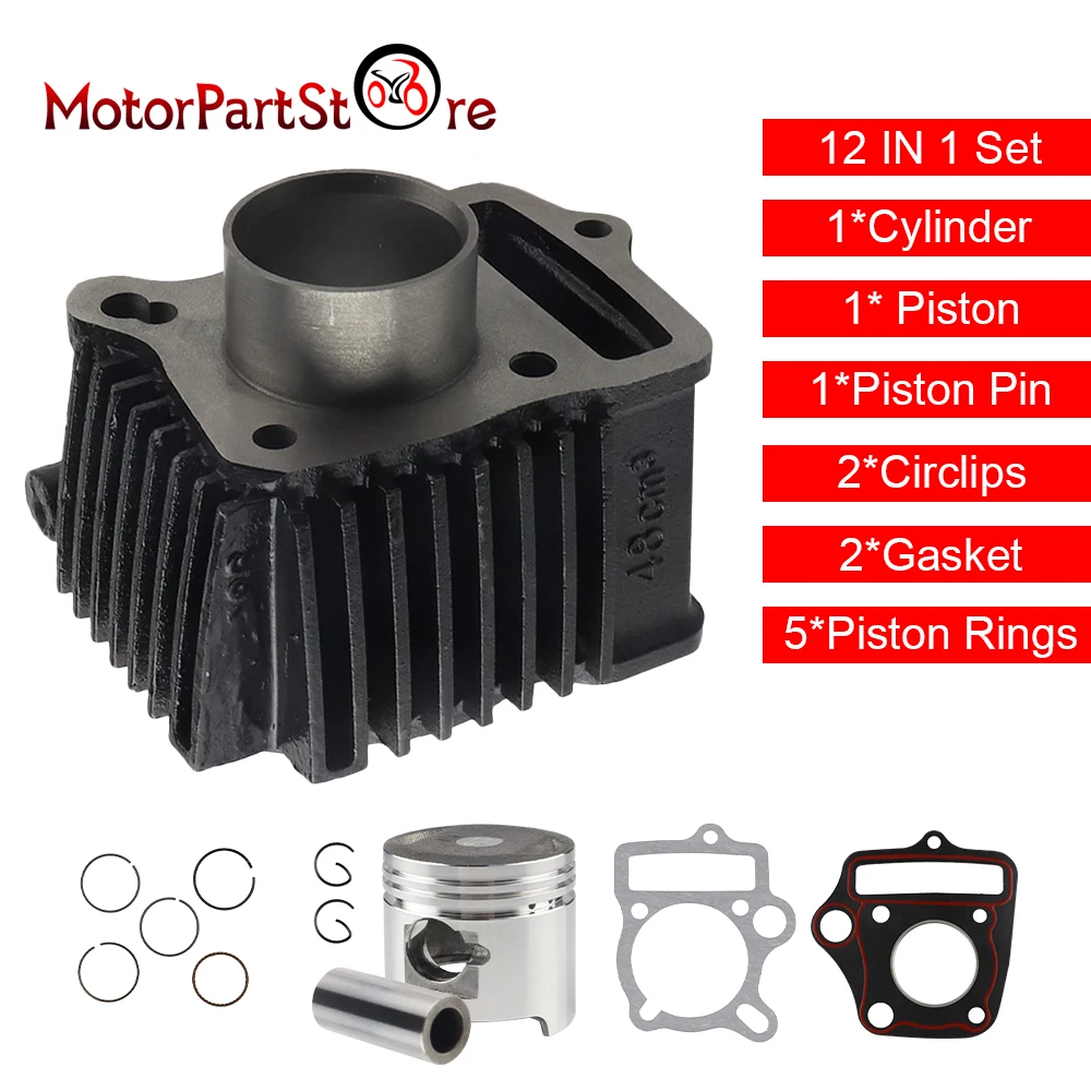 Cylinder Piston Assembly Kit for Honda Z50 Z50A Z50R XR50R CRF50F 50CC Dirt Bike Pit Bike