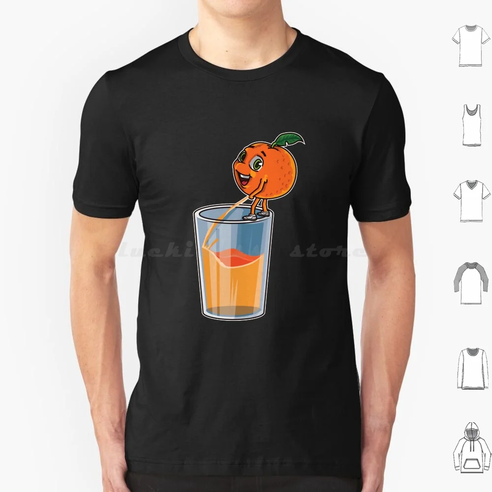 Freshly Squeezed Orange Juice T Shirt 6xl Cotton Cool Tee Vegan Healthy Food Orange Orange Juice Tropical Tropical Fruit Fruit