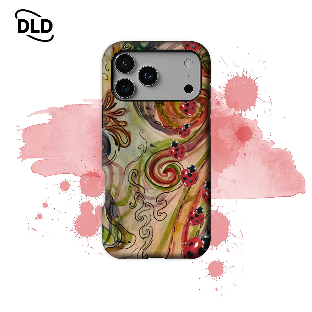 Ladybug Swirl Phone Case for Magnetic Phone Case for IPhone 