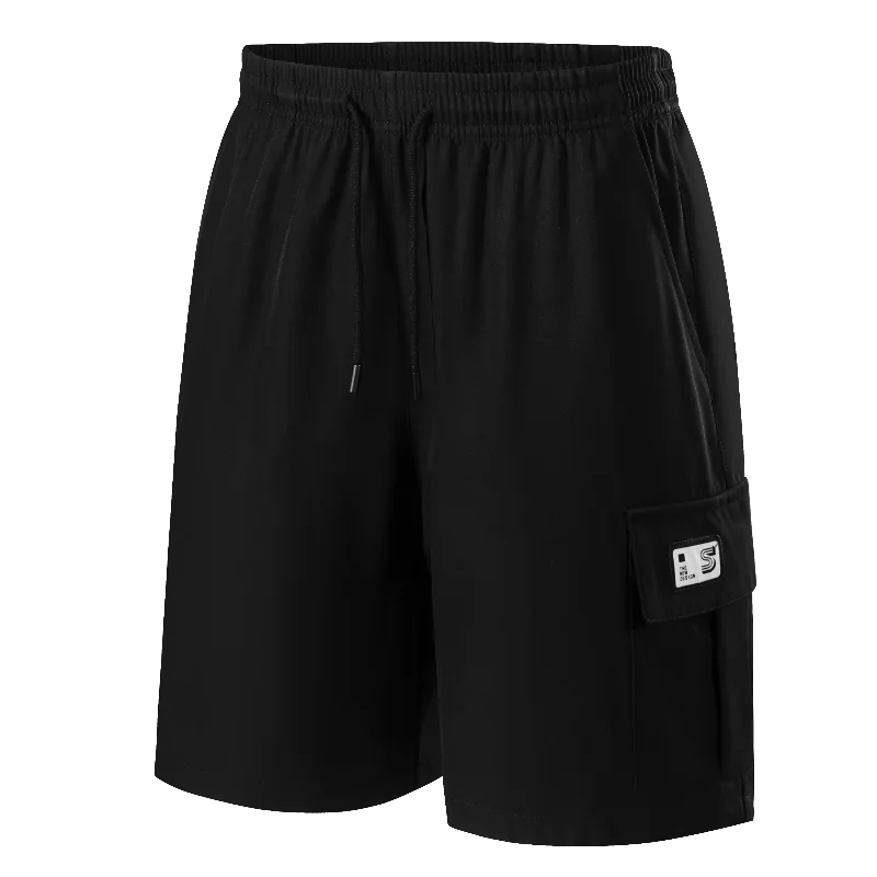 

New Fitness Quick Dry Ice Silk Men Casual Shorts Lightweight Sweat Absorbent Outdoor Quick Dry RunFitness Drawstring Loose Pants