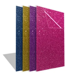 Colorful 4 pcs Set of Holographic Glitter Acrylic Sheet laser cutting for Jewelry Craft DIY