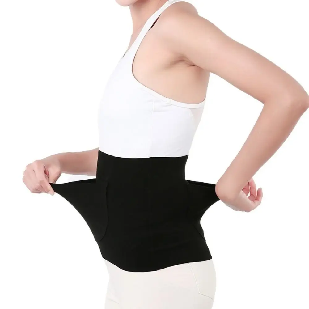 

Warm Thermal Waist Support Belt Traceless Thin Lower Waist Support Belt Orthopedic Design with Pocket Abdominal Wrap Men Women