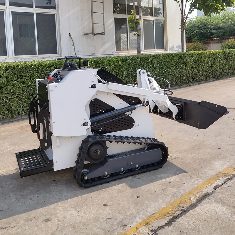Multifunctional Tracked Skid Steer Loader Mini 500kg Skid Steer Loaders With Bucket Mixer Attachment Euro5 Epa Mini Loaders