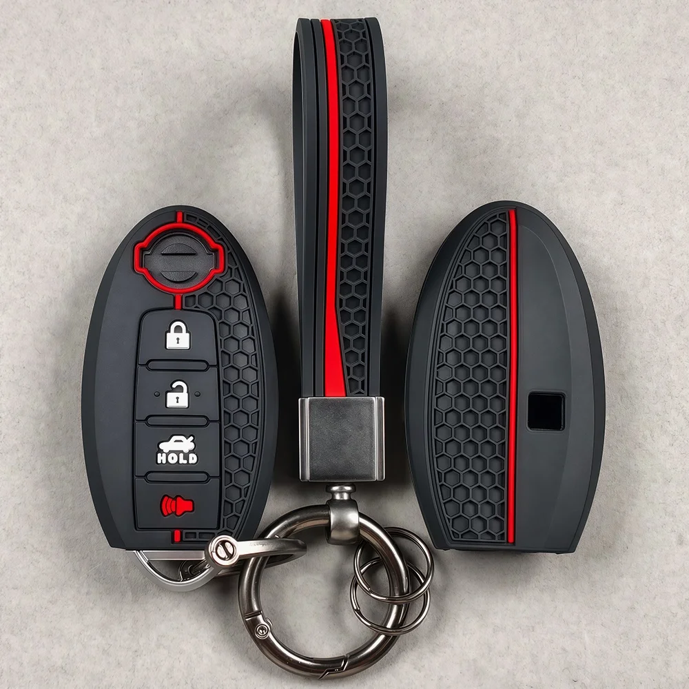 Car Key Shell Case Fob Protect Cover Keychain for NISSAN Maxima Altima Versa Sentra Sunny Sylphy Teana Qashqai X-Trail Juke