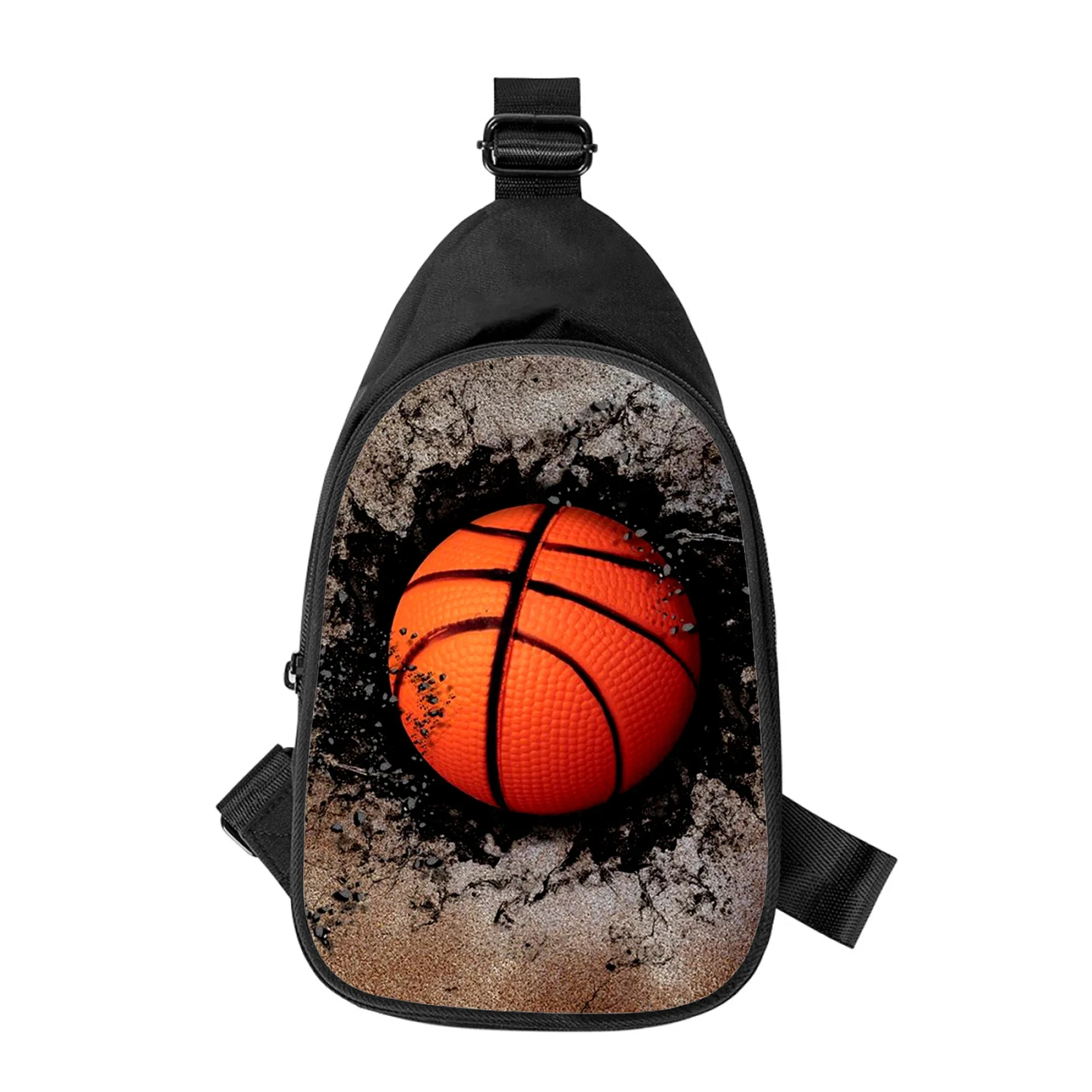 Basketball 3D Druck Neue Männer Kreuz Brust Tasche Diagonal Frauen Schulter Tasche Mann Schule Taille Pack Männliche brust pack