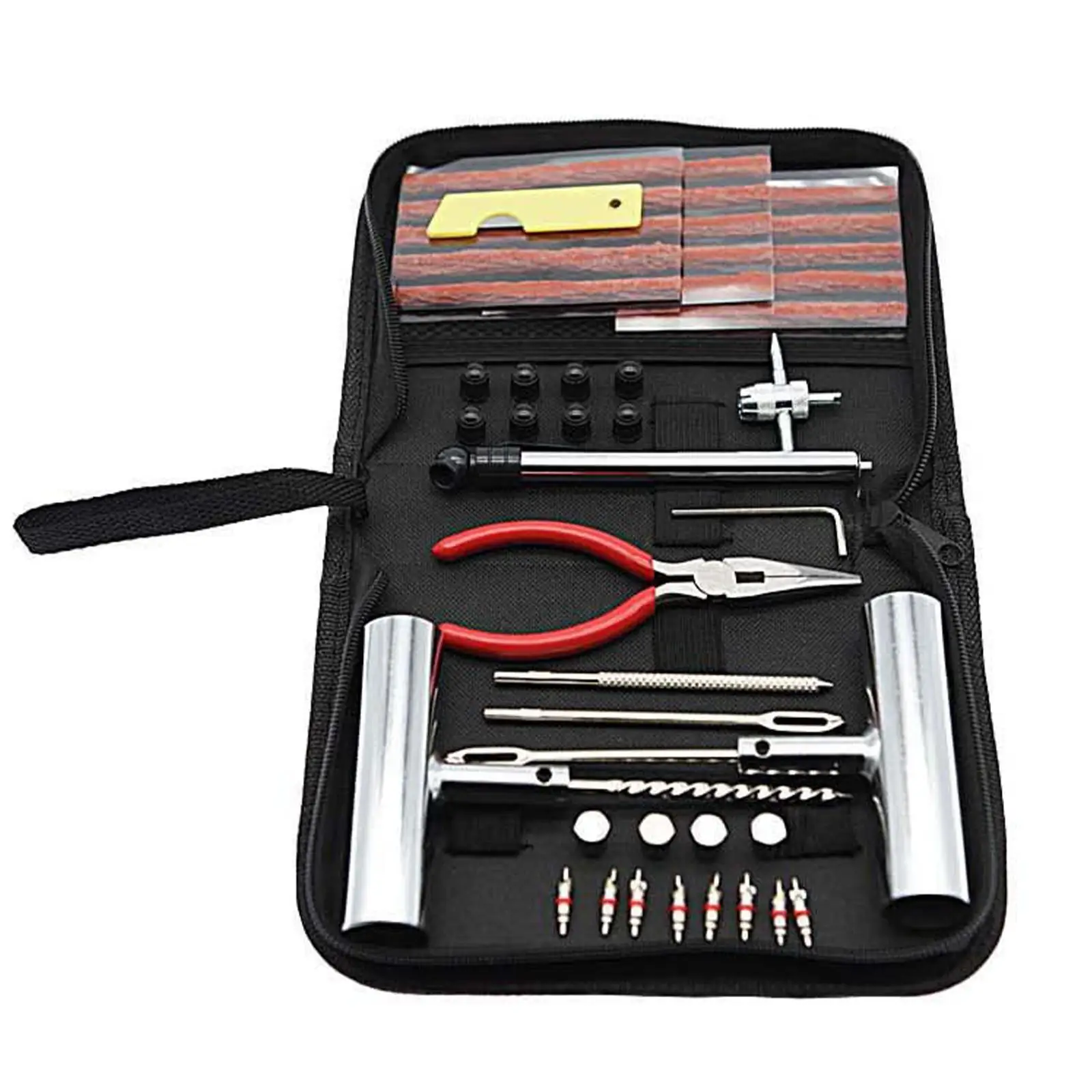 46PCS Motorcycle Anti-puncture Kit Flat Tyre Repair Kit Patch Repair Original Tires Automotive Tools Tubeless Tire Repair Set