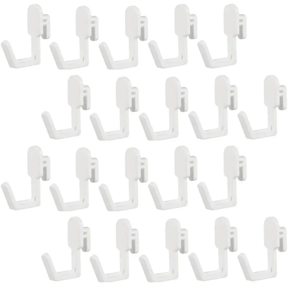 10Pcs Plastic Peg Board Hook Black/White/Grey J Shape Hole Board Hook Wall Mounted Heavy Duty Storage Rack Craft Room