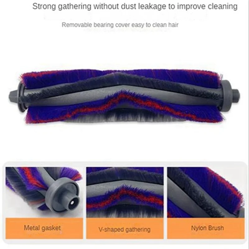 ABRW-9PCS para Robot aspirador Clien T24 / Midea S8 + /S8, repuesto de Cepillo Lateral principal, fregona, filtro Hepa, accesorios para bolsas de polvo