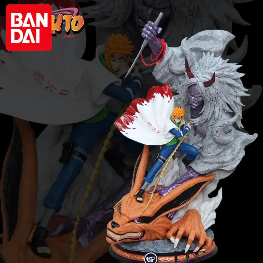 

28cm Hokage series fourth generation mesh wave nine-tailed devil foxModel Collection Decoration Model Toys Gift