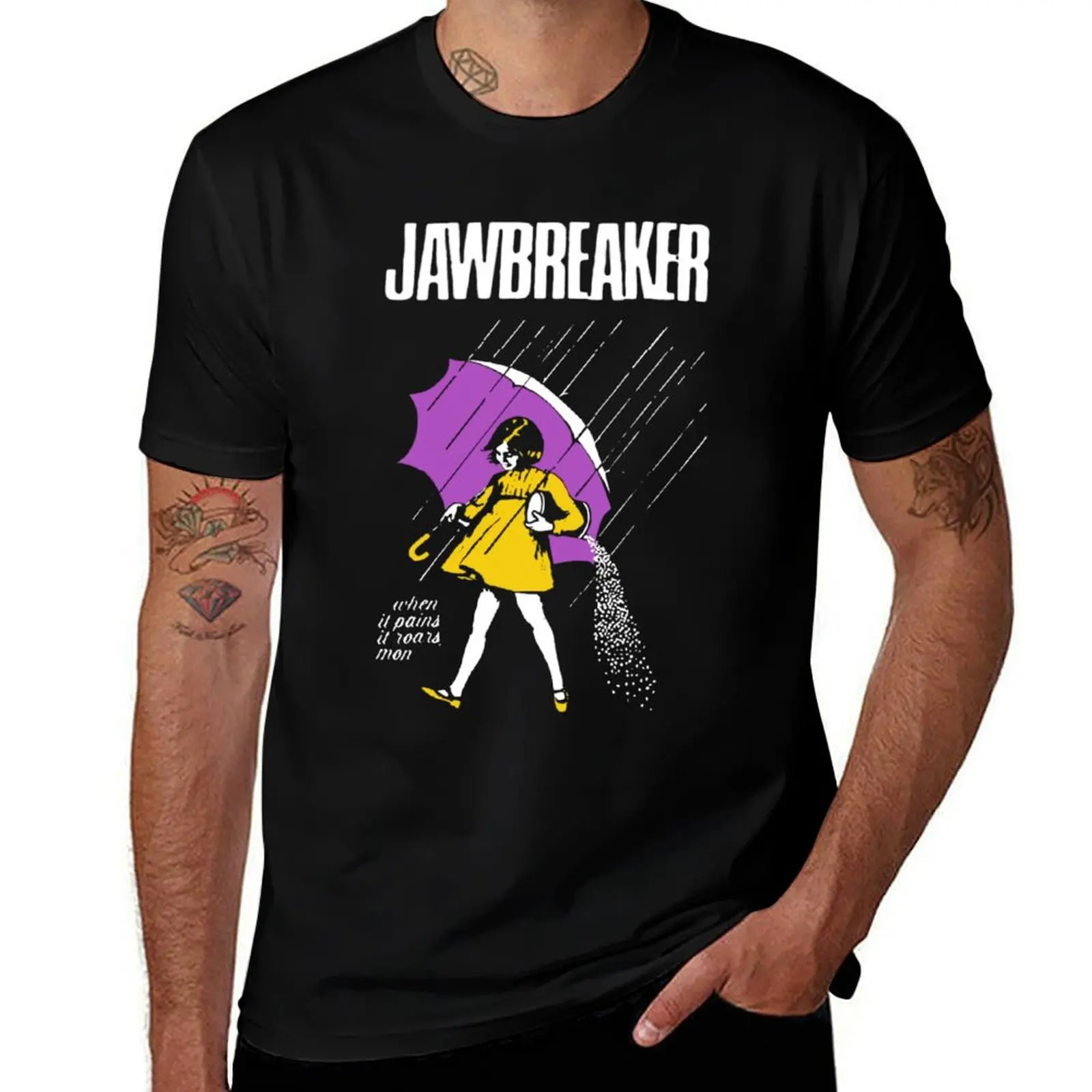 Jawbreaker black T-Shirt Casual Trendy Streetwear Tee Shirt