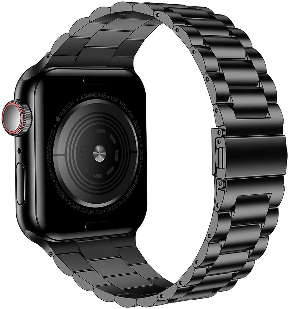 Rugged Stainless Steel Replacement Metal Strap for iWatch Ultra 2/1 Series 9/8/7/6/5/4/3/2/1/SE/SE2 Integrated Business Strap