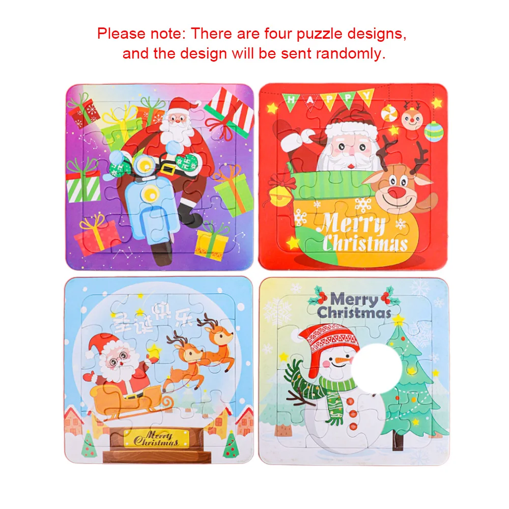 Weihnachten Puzzle Abenteuer kreative Urlaub Display Prop Elf Puppe Zubehör für festliche Dekor