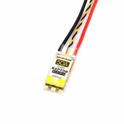 Flycolor Raptor BLS Pro 50A BLHeli S ESC controlador de velocidad Rotación inversa delantera, apagado de baja velocidad para FPV RC Drone Multi