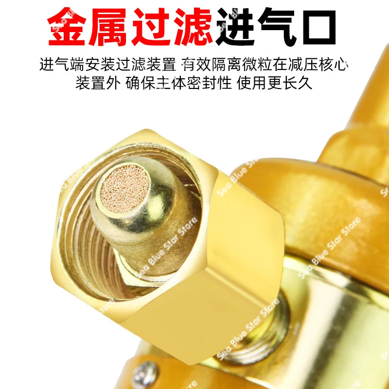 Two Welding Pressure GaugeCarbon Dioxide Meter Pressure Reducing Valve Pressure Reducing Meter 36V Electric Heating