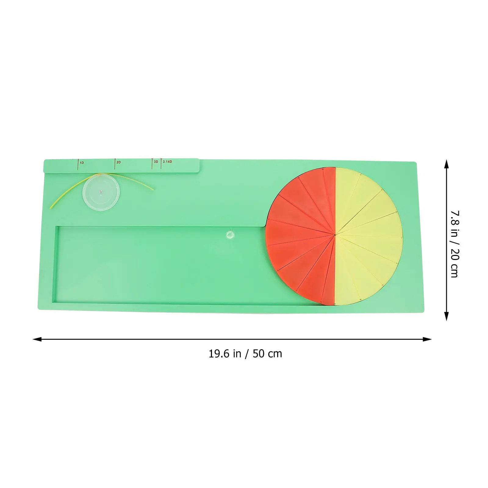 1Pcs Geometry Demonstrator High-Grade Material Circular Area Calculation Tool for School Math Teaching Primary Classroom Math