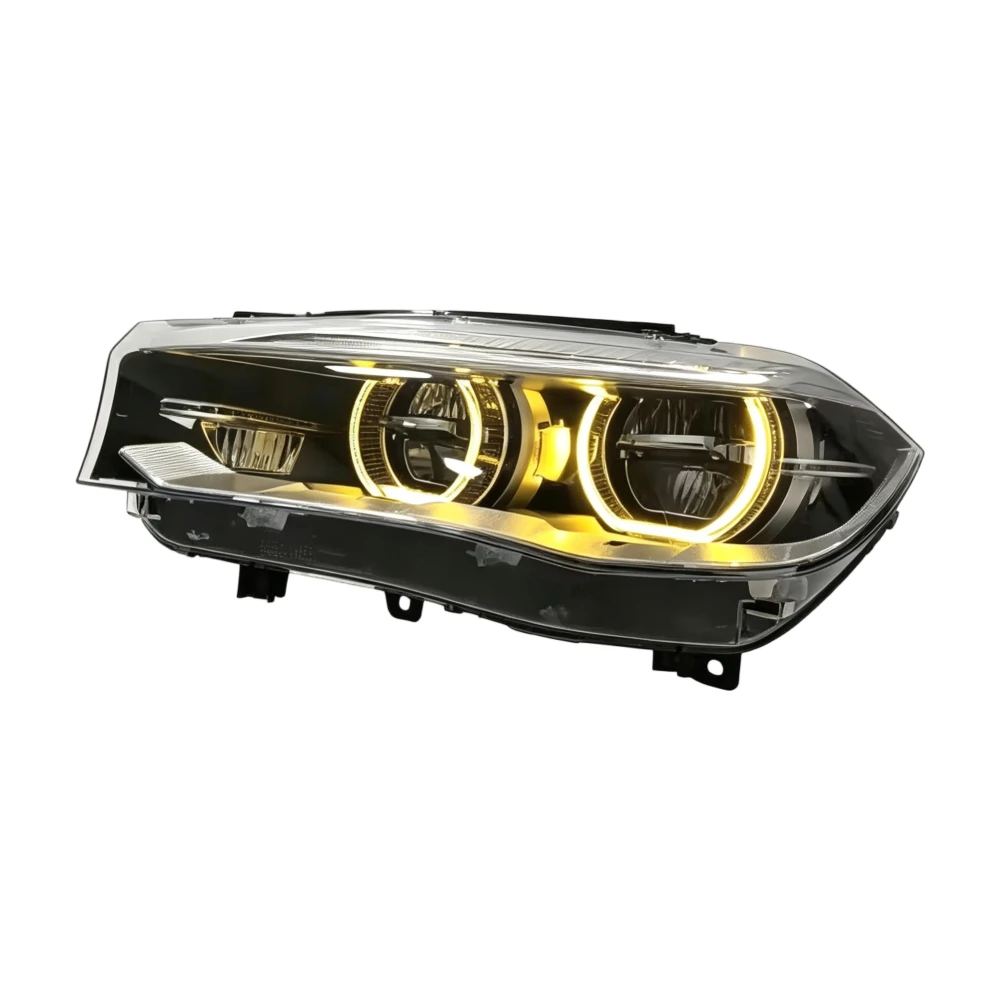 HEADLIGHT ASSEMBLY, UPGRADED EUROPEAN TYPE LED HEADLIGHT For BMW X5 SERIES F15 2014-2017,XENON,YELLOW-WHITE DRL SWITCHABLE