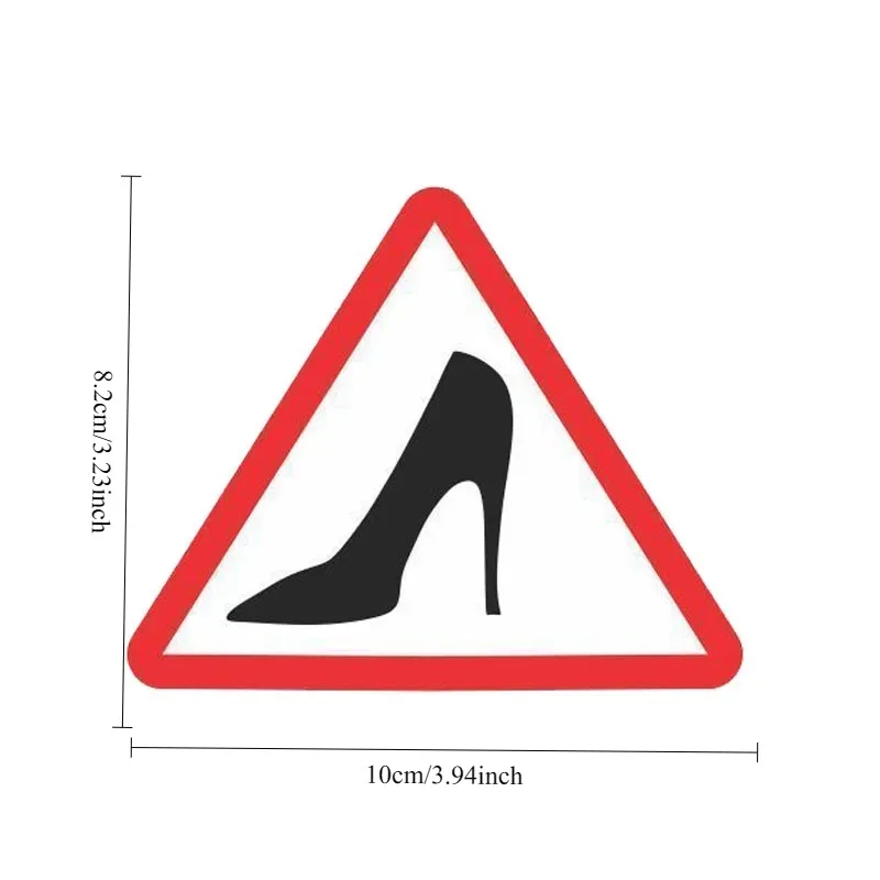 LYKX Female Driver Warning Car Sticker Funny Girl Vinyl Decal Auto Exterior Accessory Waterproof Vehicle Decoration