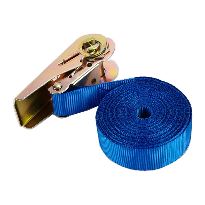 Cargo Tie Down Strap 1000kg(2200lbs) for Load Securing Ratchet Straps for Trucks Boat 6/13/19/32ft Blue Q6RD