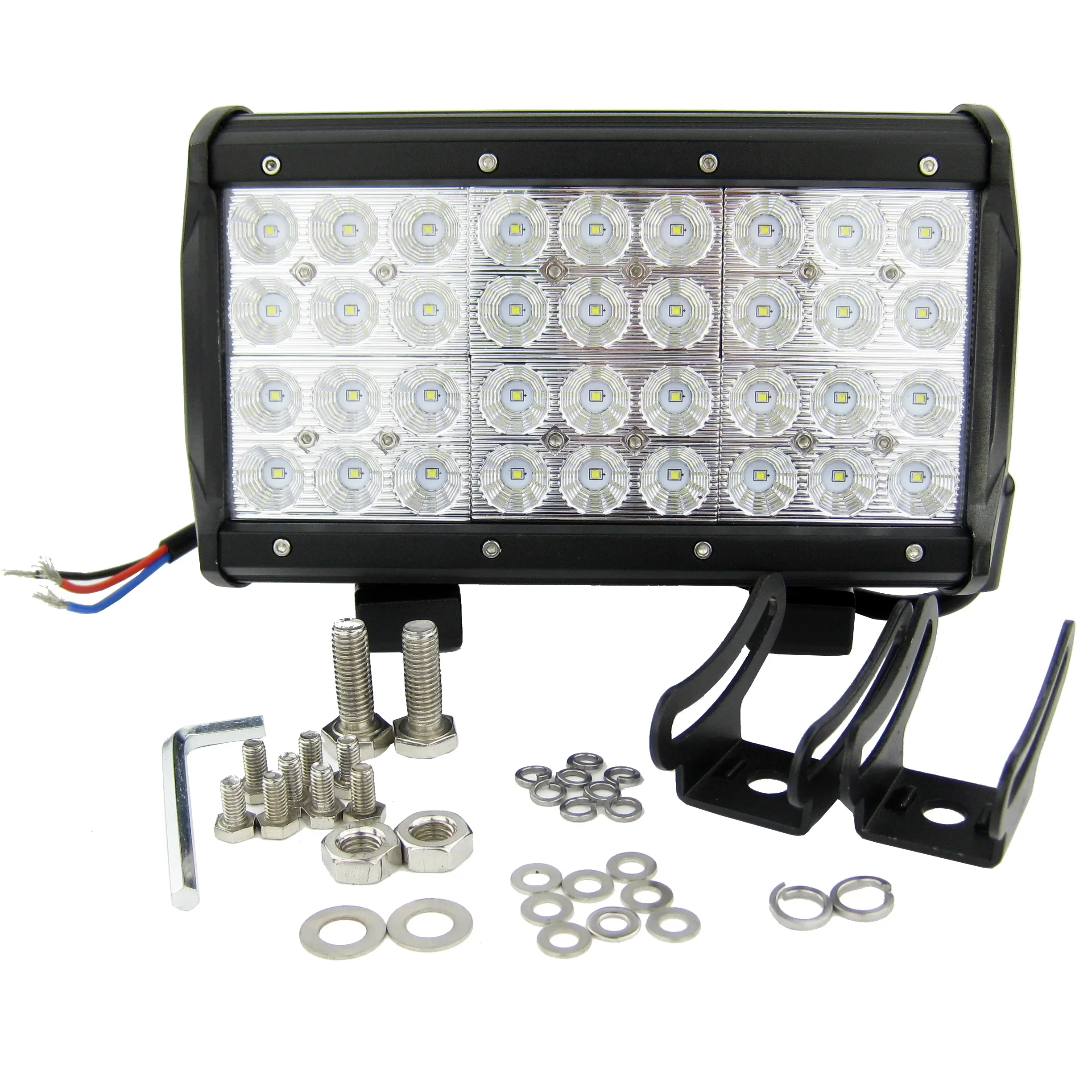 

LED Light Bar 108W for Marine Boat Offroad Truck SUV RV FLOOD Light 4 Row 10inch