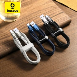 Baseus USB C Cable Smart Led Indicator Quick Charge Cable For Samsung S23 Realme Xiaomi 13 Huawei Phone Fast Charging Cable Data