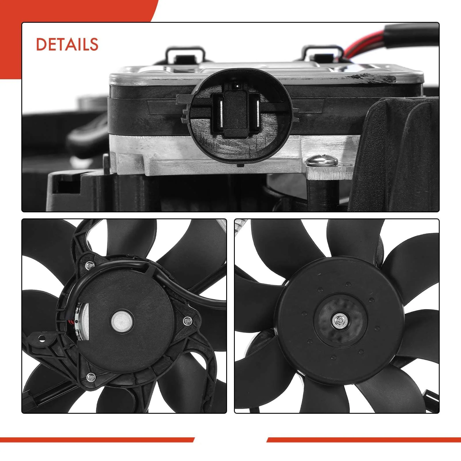 LR024292 LR045248 LR100364 LR094390 LR044833 LR032047 BJ328C607AD BJ328C607AC Radiator Cooling Fan Module For Range Rover Evoque