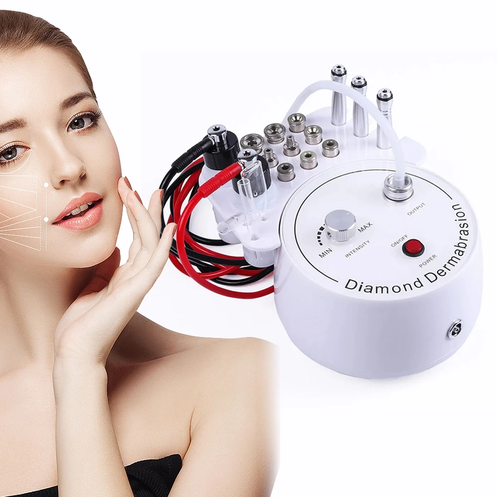 3 In 1 Combo Beauty Diamond Microdermabrasion Dermabrasion Machine Water Spray Exfoliation Machine Wrinkle Face Peeling Set