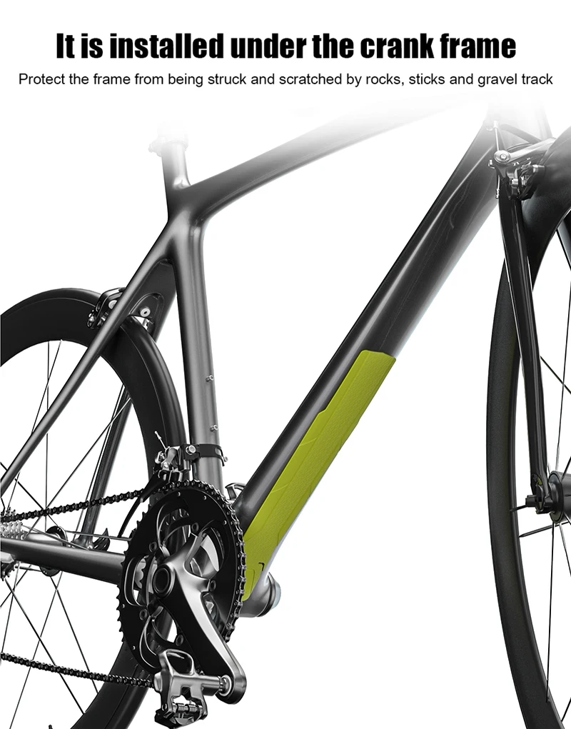 ENLEE Fahrradrahmen-Schutzaufkleber, MTB, Rennrad-Schutzabdeckung, abnehmbarer Fahrrad-Unterrohr, kratzfester Aufkleber, Bandschutz, Radfahren – Detail 7