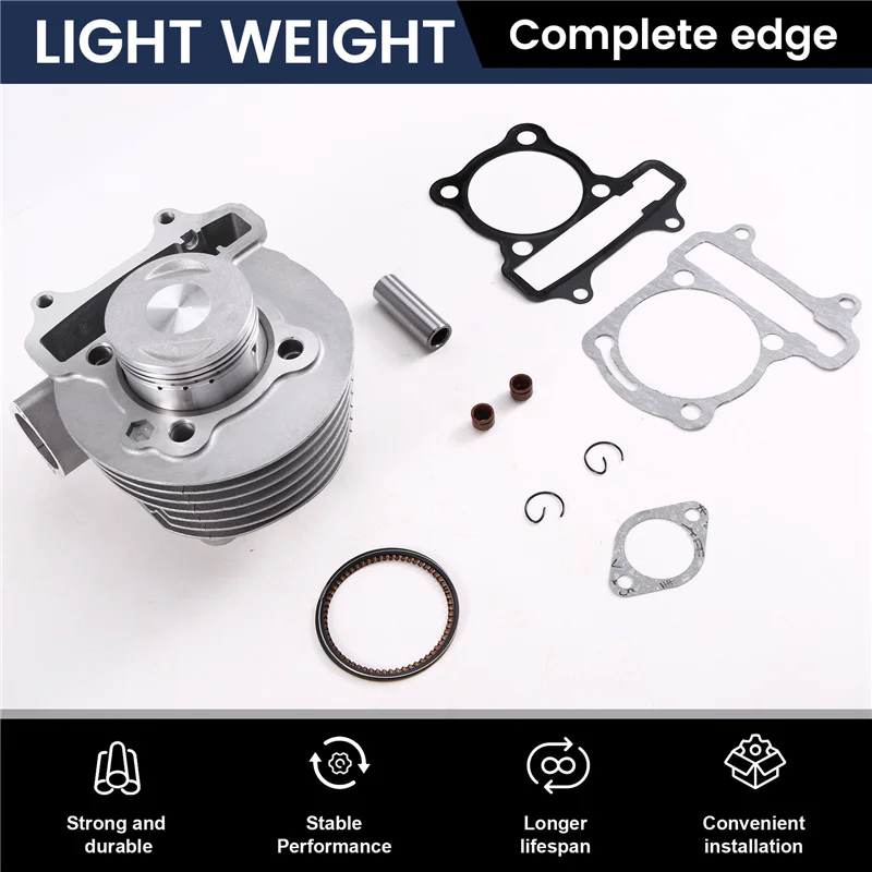 

Lasting Motorcycle Cylinder Set Engine Casing Accessories Cylinder Piston Ring Gasket Oil Seal Kit DS150 WS150 GS150 ATV150