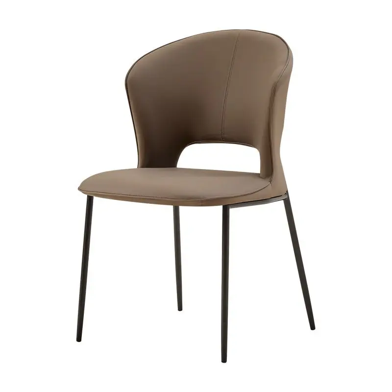Modern Light Luxury Hot Selling Simple Design Factory Wholesale Price Leather Dining Room Chairs for Adults