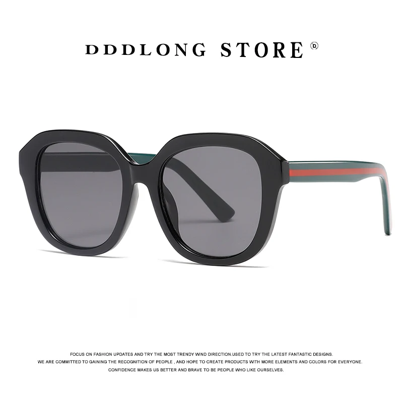 DDDLONG Retro Fashion Vintage Sunglasses Women Men Sun Glasses Classic Vintage Oversize UV400 Outdoor Shades D444