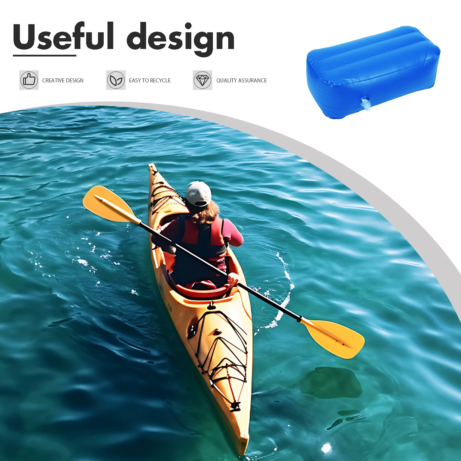 

Universal Inflatable Boat Seat Pad Kayak Drifting High Resilience Breathable Portable Water Sports Equipment Marine Accessories