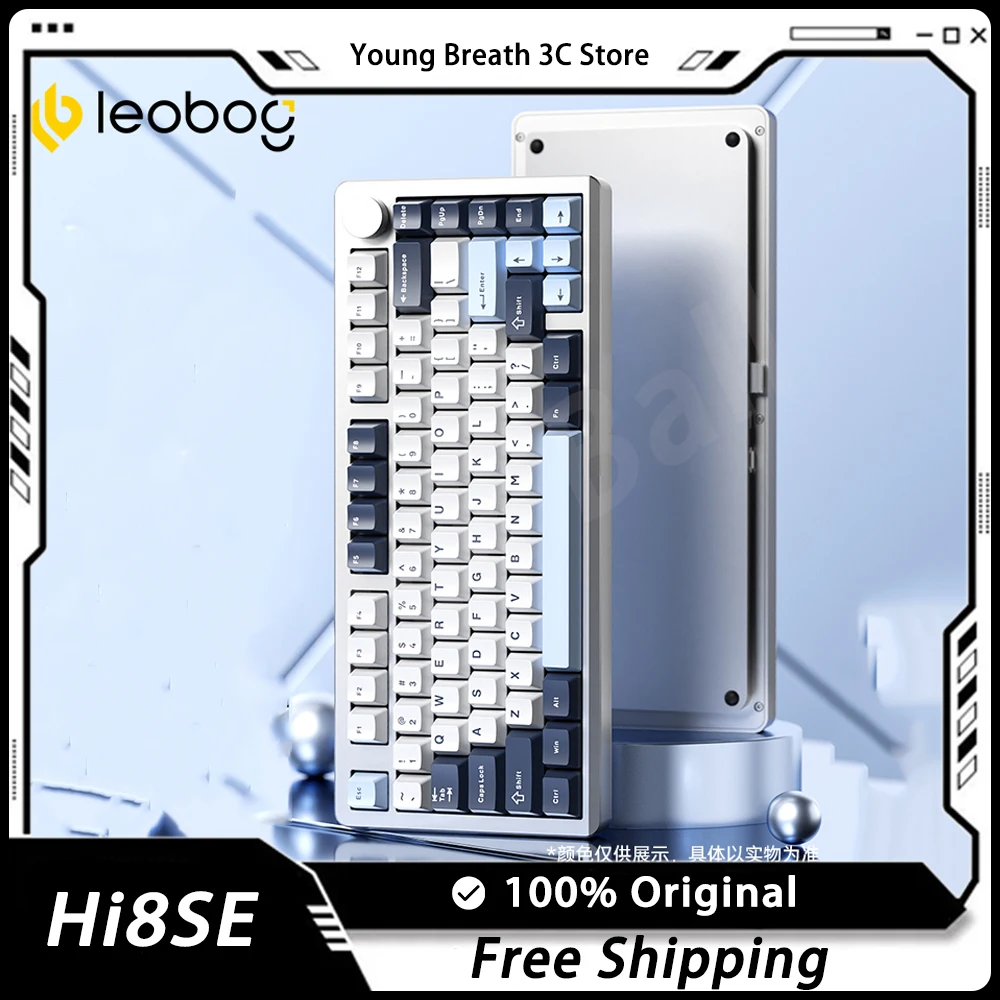 

Leobog Hi8SE Mechanical Keyboard Aluminium Alloy 3 Mode Wireless Hi8 Keyboards Customize Gasket RGB Hot Swap Gamer PC Keyboard