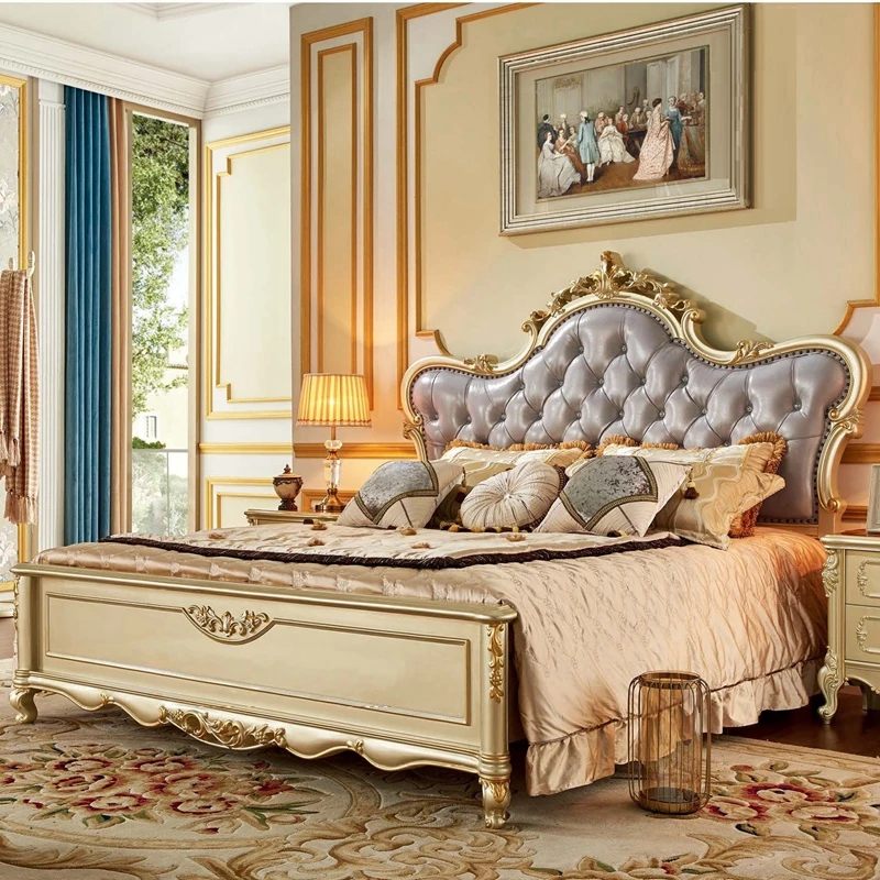 

For King Size Hot Sale Fashion Wooden Bed and Wardrobe Closet Luxury High Quality Bedroom Furniture Set