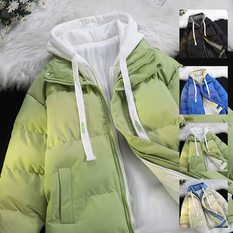 

Повседневная свободная куртка из хлопка: молодежная, модная верхняя одежда для осени и зимы с полиэстеровым наполнителем, на молнии, гарантированное тепло