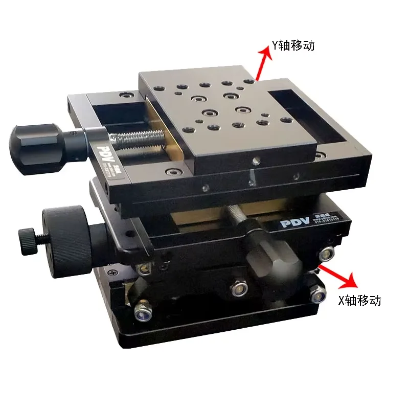 PT-SD408 Z-axis Manual Lab Jack,High Precise Optical Sliding Elevator,XYZLifting Platform,60mm Travel with Ruler