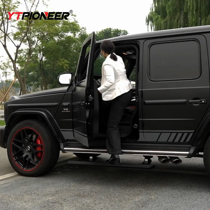 2023 Aluminum Retractable Running Boards For Ford F150 Dodge Ram1500 GMC Sierra Toyota Tacoma Side Step Bars For Silverado Ram