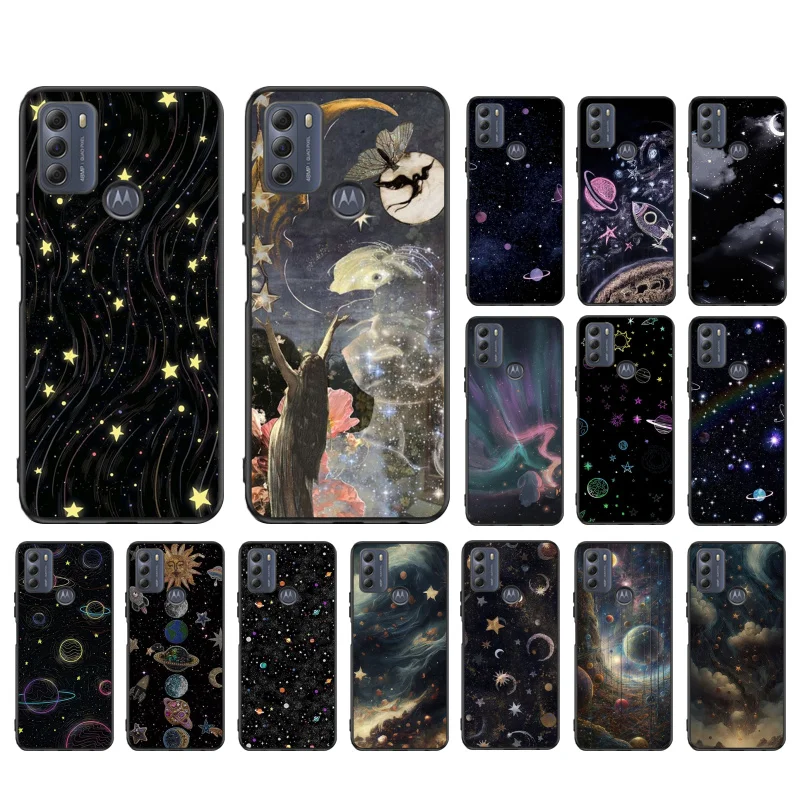 Star Moon Phone Case ForMoto Edge 50 40 Pro Edge 40 30 Ultra Neo Fusion G Power G Stylus G Play E32 E20 E40