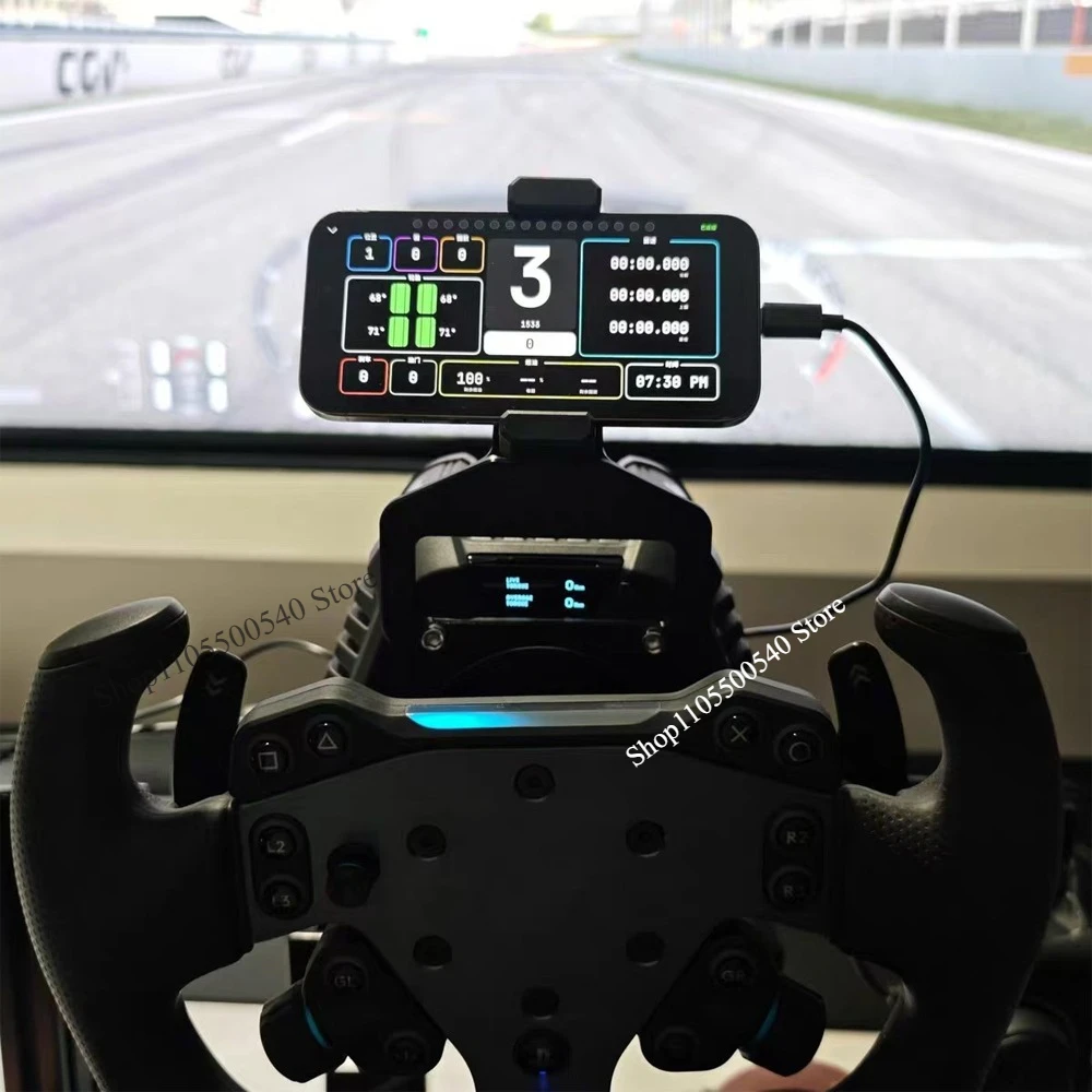 Sim-Racing-Spiel Universell einstellbare Handyhalterung für Logitech RS50 Base, einfache Installation
