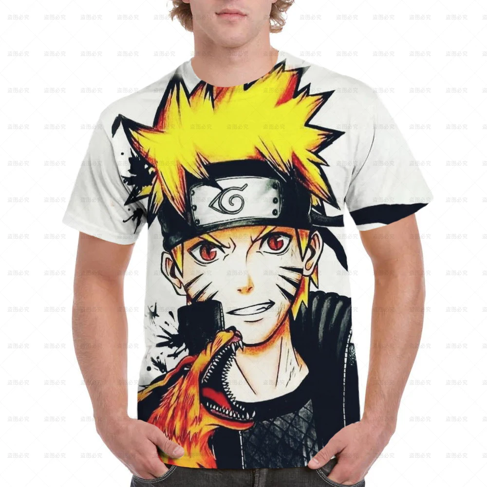 

Men New T Shirt 2025 Hot Japanese Anime Naruto Men O Neck 3D Printed T-shirt Children Boys Leisure Fashion Sports Tops Kids Tees