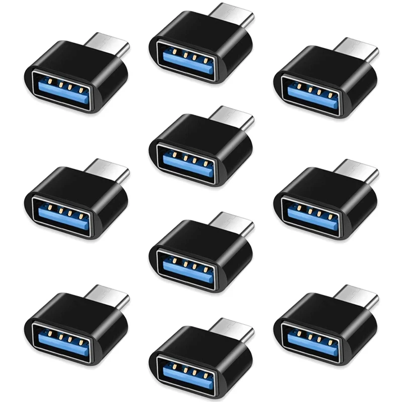Adattatore USB-C OTG MOELECTRONIX Per Xiaomi, Poco, Redmi – Da USB-C A USB-A Femmina, Nero, Plug-and-play